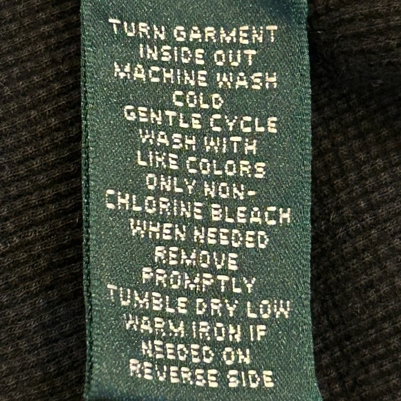 Ralph Lauren black, red, and white long-sleeve quarter-zip top. - Picture 6 of 7